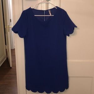Boutique Scalloped Dress
